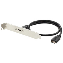 USB 3.1 Type E PCI-E to USB 3.1 Type C Female Gen 2 Extension Cable Profile Bracket 2024 - buy cheap