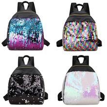 2018 Casual Women Sequins Mini Backpack School Bags For Teenage Girls PU Small Backpacks Female Travel Rucksack Mochila Rucksack 2024 - buy cheap