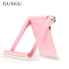 GUSGU Phone Holder For iPhone 5 6 7 8 X Foldable Tablet Stand For Xiaomi Huawei Desk Holder Stand For Samsung Galaxy S9 S8 2024 - buy cheap