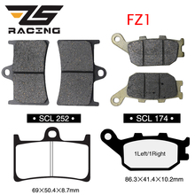 ZS Racing For Yamaha FZ1 FZ 1 2006-2015 Front Brake Pad and Rear Brake Pad  3 Pairs Semi-Metal Motorcycle Brake Pad Set 2024 - buy cheap