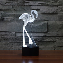 Flamingo Modeling 3d Nightlight Led Energy-saving Touch Decorative Table 3d Light Fixtures Novelty Led Usb Led Night Light 2024 - buy cheap