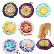 Round Dog Snuffle Feeding Mat Washable Training Piecing Blanket Pet Playing Toy Encourages Natural Foraging Skills Mat 2024 - buy cheap