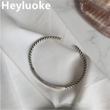 Женский винтажный браслет с закрученным узором, вечерние браслеты в Корейском стиле, ювелирные изделия 2024 - купить недорого