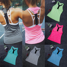 Women's Plain Color Tank Top Vest Girls Sleeveless Yoga GYM Sports Shirts XS-XL 2024 - buy cheap