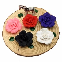 5pc Artificial Camellia Fake Tea Flower Plants Ornament Clay Craft Decor Miniature Dollhouse Wedding Decoration DIY Accessory 2024 - buy cheap