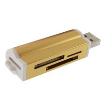 Adaptador de lector de tarjetas flash todo en 1, Mini Usb 2,0, microSD, Tf, M2, Ms, T, de alta velocidad, nuevo 2024 - compra barato