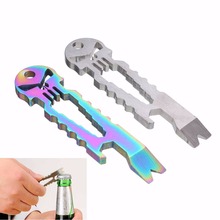Outdoor Camping Stainless Skull EDC Survival Pocket Tool Key Ring Chain Pry Bar Bottle Opener Mini Multi-functional Tools 2024 - buy cheap