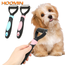 HOOMIN Pet Fur Knot Cutter Dog Grooming Shedding Rake Dog Cat Hair Removal Comb Pet Brush Grooming Tool 2024 - buy cheap