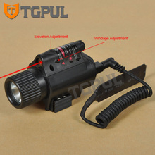TGPUL Tactical Combo 2 In 1 Tactical LED Flashlight Red Laser Sight Combo For 20MM Rail Pistol Mini Glock Pistol Gun Light 2024 - buy cheap