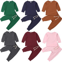 Cotton Newborn Baby Clothes Sets Boy Girls Sleepwear Pj Set Tops Pants Xmas Clothing 0-24months 2024 - buy cheap