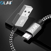 Olaf-Cable de carga USB Micro USB, cargador de datos para Samsung, Huawei, Cable de carga rápida para teléfono móvil 2024 - compra barato