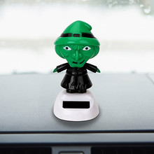 Car Ornament Dashboard Decoration Halloween Decor Solar Powered Dancing Shaking Head Witch Interior Accessories Car-styling 2024 - buy cheap