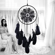 White Goose Feathers Dream Catcher Wedding Decorations Valentine 's Day Gifts Wind Chimes 2024 - buy cheap