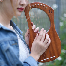 7-String / 10-String деревянные Lyre Harp металлические Strings нейлоновые Strings березовые твердые деревянные Lyre Harp с сумкой для переноски Lyre Harp Strings 2024 - купить недорого