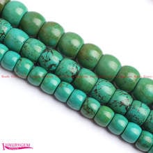 High Quality Wholesale 12mm 14mm 16mm Smooth Green Natural Turquoises Wheel Shape DIY Gems Beads 15" Jewelry Making wj445 2024 - buy cheap