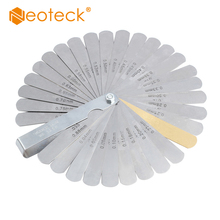 Neoteck 32 Blades Steel Feeler Gauge 0.04-1.00 mmThickness Gage Dual Marked Metric and Imperial Gap Steel Measuring Tool 2024 - buy cheap