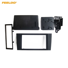 FEELDO 2Din Car Stero CD/DVD Radio Frame Fascia for Audi A4 2000-2004 Dash Panel Face Plate Bezel Trim Mount Kit #HQ1996 2024 - buy cheap