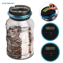 1.8l Piggy Bank Counter Coin Electronic Digital Lcd Counting Coin Money Saving Box Jar Coins Storage Box For Usd Euro Gbp Money 2024 - buy cheap