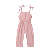 1-5Years Toddler Baby Girls Cotton Romper Sleeveless Off Shoulder  Jumpsuit Clothes Overalls 2024 - buy cheap