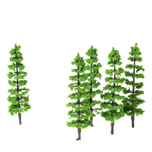 10 Pcs Green Fir Trees Model Plastic Miniature Landscape Scenery Train Mini Layout Rainforest Trees Scale 1:100-1:150 2024 - buy cheap
