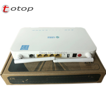 Free Shipping ZTE F673A V2 GPON ONU ONT 4GE+ USB+ TEL+ WIFI with China Mobile logo fiber optic modem 2024 - buy cheap