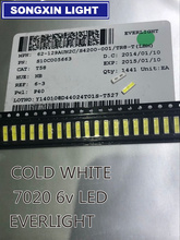 1000 Uds LED retroiluminación LCD aplicación de TV EVERLIGHT luz de fondo LED 1W 6V 7020 retroiluminación LCD blanco frío para chip de TV-2 blanco frío 2024 - compra barato