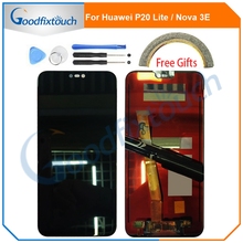ЖК-экран для Huawei P20 Lite/Nova 3E P30Lite ЖК-дисплей, сенсорная панель, экран дигитайзер в сборе для Huawei Nova3e Запасная часть 2024 - купить недорого