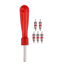 5 pçs/set Vermelho Ferramentas de Remoção Removedor de Núcleos de Válvula Do Pneu de Automóvel Para O Carro Da Motocicleta Moto Scooter de Reparo Da Haste Da Válvula Núcleo ferramenta 2024 - compre barato