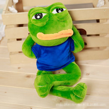 8 pcs/lot PEPE Sad Frog plush toy anime Feels doll cosplay animal cute Pepe pin pillow for gift 45cm party supplies 2024 - buy cheap