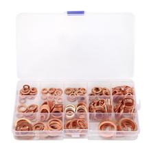 280pcs 12 Sizes Solid Copper Washer Flat Ring Gasket Sump Plug Oil Seal Fittings Assorted Set M5-M20 2024 - buy cheap