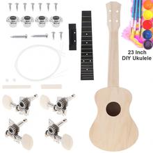 Sale 23 Inch Ukulele DIY Kit Concert Hawaii Guitar for Handwork Painting Parents-child Campaign 2024 - buy cheap