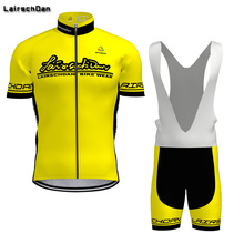 SPTGRVO LairschDan yellow 2019 Cycling Clothing Men Suit Bicycle Clothes Wear Cycling Jersey Set 2024 - buy cheap