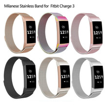 New Stainless Steel Strap for Fitbit Charge 3 Premium Milanese Replacement Watch Band Wrist Belt for Charge 3 Smart Acccessories 2024 - buy cheap