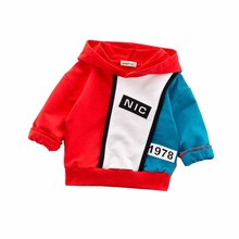 Spring Autumn Fashion Baby Clothes Boys Girl Cotton Leisure Hooded Sweatshirts Toddler Infant Letter Blouse Kids Outing Costume 2024 - buy cheap
