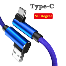 REZ USB Type C Cable 90 Degree Fast Charging Usb C Cable Type-C Data Cord Charger USB-C For Samsung S8 S9 Note 9 8 Xiaomi Mi8 2024 - buy cheap