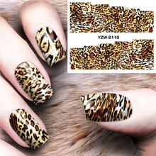Nail sticker art decoration slider leopard print  adhesive Water decals manicure lacquer accessoires polish foil tools 2024 - buy cheap
