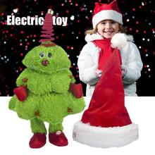 Поющая и Танцующая Рождественская елка, движущаяся Рождественская шапка, электрическая детская игрушка, детские игрушки, рождественский подарок 2024 - купить недорого