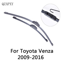 Стеклоочистители QZAPXY для Toyota Venza от 2009, 2010, 2011, 2012, 2013, 2014, 2015, 2016, стеклоочиститель, оптовая продажа, автомобильные аксессуары 2024 - купить недорого