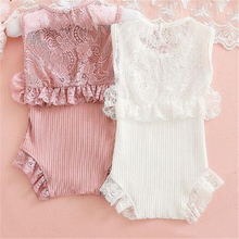 Adorable newborn baby girls jumpsuit toddler girls romper summer infant kids lace onesies children costumes Outfits Clothes 0-2t 2024 - buy cheap