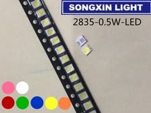 4000pcs 2835 0.5W Ultra Bright SMD Led Values Red/Green/Blue/White/Warm White/Pink/Golden yellow/UV PURPLE/Orange/Ice-BLUE 2024 - buy cheap