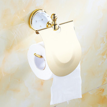 Бесплатная доставка бумажные держатели латунный золотой бумажный держатель для туалетной бумаги аксессуары для ванной комнаты водостойкие аксессуары для ванной комнаты 2024 - купить недорого