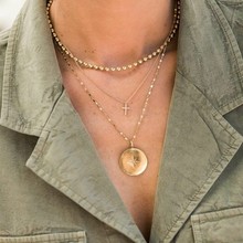 Женское Ожерелье-чокер с подвеской-крестом, 2018 2024 - купить недорого