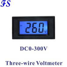 DC 0-300V LCD Digital DC Voltmeter Voltage Tester Power Supply DC3.5-30V Voltage Meter DC Volt Panel Measurement Tool 79x43x25mm 2024 - buy cheap