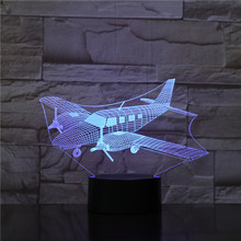 7 Colors Changing USB Baby Sleep Lighting Aircraft 3D Night Light LED Air Plane Table Lamp Bedroom Bedside Decor Kids Gifts 1783 2024 - buy cheap