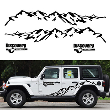 Car Door Side Body Decor Sticker Mountain Styling Vinyl Decal Black For Toyota Prado Land Cruiser 2024 - buy cheap