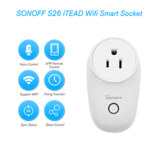 SONOFF-enchufe inteligente S26 ITEAD con Wifi, adaptador de carga con Control remoto inalámbrico, enchufes de potencia inteligente, tipo E/F, EE. UU./ru/CN/AU/EU 2024 - compra barato