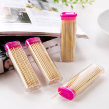 Home Environmental Bamboo Toothpicks Portable Box Mounted Household Disposable Bamboo Toothpick Party Natural Bamboo Tooth Picks 2024 - buy cheap
