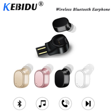 Беспроводные Bluetooth-наушники kebidu X12, мини-гарнитура, портативная Магнитная гарнитура с USB-зарядкой, спортивные наушники-вкладыши, гарнитура для iPhone 8 2024 - купить недорого