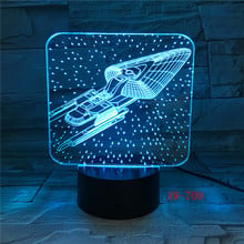 7 Colorful Mood LED Lamp 3D Led Spaceship Earth Space Desk Lighting Bedroom Bedside Decor Night Light Children Gifts AW-709 2024 - buy cheap