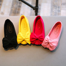 Модные детские танцевальные туфли принцессы, Детские классические туфли для девочек, туфли на плоской подошвечерние в Корейском стиле с бантом 2024 - купить недорого